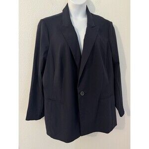 Lane Bryant The Bryant Blazer Navy Blue 26 New Career Office Sexy Stretch Clasic
